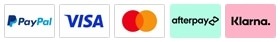 Accepted payment methods: Visa, Mastercard, PayPal, Afterpay, Klarna
